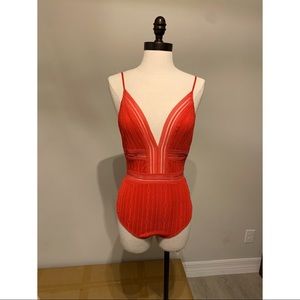 Red bodysuit